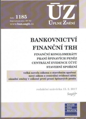 ÚZ č.1185 Bankovnictví 2017