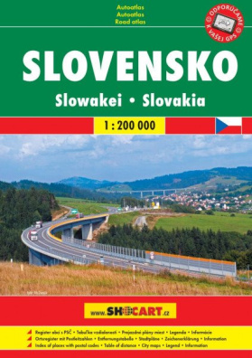 Slovensko 1:200 000 / autoatlas (A5, spirála)